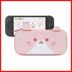 【即発送】旅行用 全面保護 誕生日プレゼント 耐衝撃 防水防汚 イヤホン小物入れ joycon -猫の耳 ニンテンドースイッチバッグ スイッチ収納ボックス 2025有機ELモテル対応 スイッチ (Switch2-ピンク)new switchケース Switch