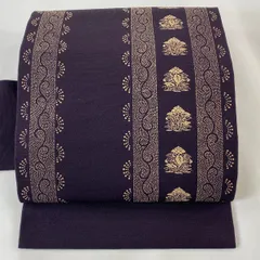 【単衣にも】細かな柄を締める　越後染印傳 根津青宗の袋帯 単衣にも】細かな柄を締める 越後染印傳 根津青宗