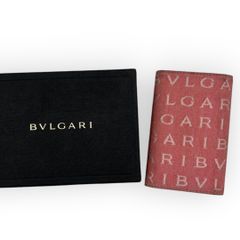 BVLGARI ブルガリ 6連キーケース ネイビー グレインレザー - メルカリ