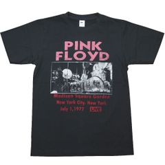 【土日も発送】PINK FLOYD ピンクフロイド LIVE AT M.S.G '77Ｔシャツ メンズ レディース 半袖 チャコール グレー bny PF-26
