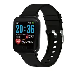☆ ブラック ☆ T-SPORTS スマートウォッチ クレファー 腕時計 CREPHA TS-SMW002 スマートウォッチ スポーツウォッチ デジタル シリコン メンズ レディース デジタルウォッチ T-SPORTS 時計 防水 抗菌 紛失防止 おしゃれのサムネイル