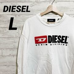 DIESEL ディーゼル　トレーナー　ヴィンテージロゴ　クルーネック　ホワイトL