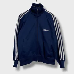 80s☆adidas☆アディダス☆トラックジャケット☆デサント社☆サイズ1号☆ネイビー☆A25M