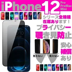 iPhone12 12Pro 覗き見防止 プライバシー ガラスフィルム 407