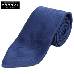 新品級　ベルルッティ　BERLUTI カリグラフィ　ダークブルー　ネクタイ 極美品 BERLUTI ベルルッティ ネクタイ カリグラフィ スーツ