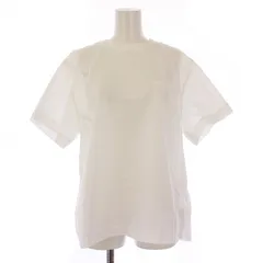 サカイラック sacai luck バックプリーツブラウス シャツ プルオーバー 半袖 クルーネック フレア 2 白 ホワイト 15SSLU900 /BBのサムネイル