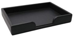 【新着商品】情報カード整理に便利です！B-TAO 本革 トレイ (ブラック)