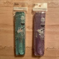 Disney プリンセス　日本製　抗菌　ダイヤカット　音の鳴らないコンビセット