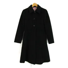 エフデ ステンカラーコート アウター ロングコート アンゴラ混 レディース 9サイズ ブラック ef-de 【中古】