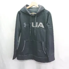 ◇ ⊇ UNDER ARMOUR アンダーアーマー バイカラー 長袖 パーカー サイズMD ネイビー メンズ E  【1502180079078】