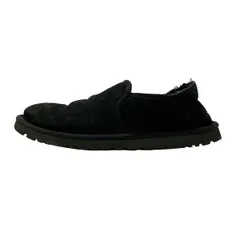 【良品】UGGアグ☆KENTON ムートンスリッポン 24 ブラック UGG アグ シューズ スリッポン KENTON ケントン スエード シープ