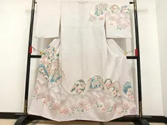 ★専用★未使用品 訪問着 藤娘きぬたや 総絞り 波 花 身丈162cm 藤娘きぬたやの総絞り訪問着・おしゃれ着物・振袖なら三ツ星