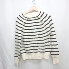 ◇ ⊇ NATURAL BEAUTY BASIC 長袖 ニット サイズM オフホワイト系 レディース E  【1410290075586】