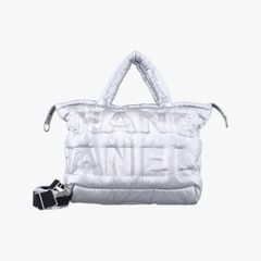 シャネルChanelドゥドゥーン ココ シルバー ナイロン A91937 25036997