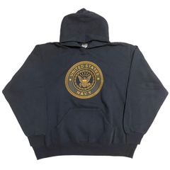 US NAVY プリントパーカー　United states navy バックプリント　ネイビー　ミリタリー　海軍