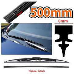 6mm交換用ワイパーゴム 500mmカット対応 グラファイト・モリブデン配合 テフロン加工車種水切り性能