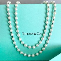 ノ*ト様 TIFFANY&Co.ダブルロープセンターノットネックレス925 - メルカリ