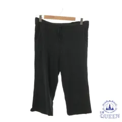 ☆美品☆ UNIQLO ユニクロ ボトムス カジュアルパンツ ハーフパンツ 紐付き ポケット レディース ブラック M 901-7835 送料無料 古着