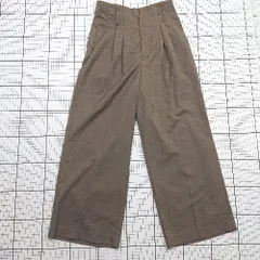 ◇ Θ index インデックス シンプル系 タックワイドパンツ サイズS ブラウン系 レディース E  【1508250001345】