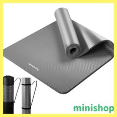 【新着商品】Reodoeer ヨガマット 厚め トレーニングマット エクササイズマット ストレッチマット 収納バンド 収納バッグ付き 厚さ10mm