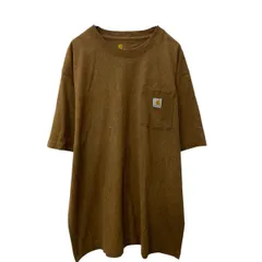 半袖 ポケットTシャツ XL 杢ブラウン ビッグサイズ カーハート 古着卸 アメリカ仕入 a704-6123