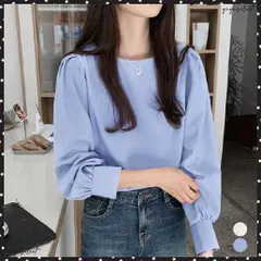 トップス クルーネック長袖シャツブラウスレディース オフィスカジュアル ブラウス オフィス 通勤 体型カバー お出かけ フェミニン 長袖シャツ シンプル 女子会可愛い OL 春秋 大人女子 トレンド オシャレ 無地 秋