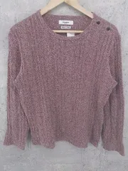 ◇ MORGAN HOMME モルガンオム 総柄 長袖 ニット セーター レッド系 メンズ 【中古】 【1002801105747】のサムネイル
