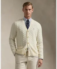 Polo Ralph Lauren｜ポロラルフローレン Cable-Knit Wool-Cashmere Cardigan ケーブルニット ウールカシミア カーディガン