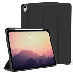 【迅速発送】KenKe iPad Air 11インチ ケース (M3/M2、2025/2024) iPad Air 第5/4世代 ケース 2022/2020発売 10.9インチ 軽量 柔らかいシリコン TPU材質 ペン収納 カバー 3段階折り畳み可 スタンド