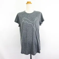 プーマ PUMA 588995-01 Tシャツ カットソー 半袖 クルーネック ロゴ XL グレー スポーツウェア ※EKM
