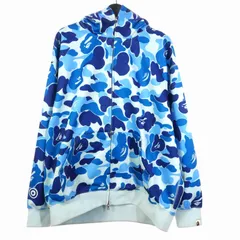 bape シャークパーカー　水色　Sサイズ A BATHING APE - 激レア2XLサイズ新品！ BAPE ABCカモシャーク