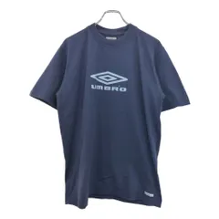 umbro アンブロ ロゴ 半袖Ｔシャツ スポーツ ネイビー(メンズ XL)中古 古着 U2252のサムネイル