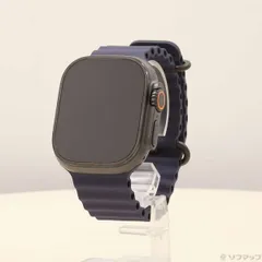 〔未使用品〕 未使用品 Apple Watch Ultra 2 GPS + Cellular 49mm ブラックチタニウムケース ネイビーオーシャンバンド【258】