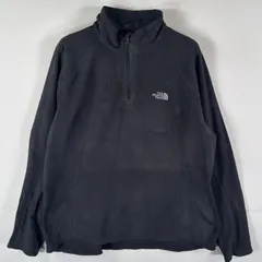 古着 ザ・ノースフェイス THE NORTH FACE フリーストレーナー プルオーバー ハーフジップ インナー L  ブラック レディース