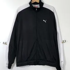 PUMA プーマ ジャージ トラックジャケット ロゴジップ ワンポイントロゴ CHINA製 メンズ L ブラック