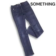SOMETHING サムシング SW36 BODY FIRE★ 秋冬 ストレッチ 裏起毛 デニム スキニー パンツ ジーンズ Sz.28 レディース