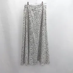 ◇ ⊂ URBAN RESEARCH Sonny Label マーブル模様 ひざ下 フレア スカート サイズ38 アイボリー系 レディース E  【1502030009590】