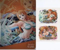 [중고] 클리어 파일 나미 클리어 파일 & 스티커 세트 -트레저 크루즈- [이치 반 쿠지 원피스 with ONE PIECE TREASURE CRUISE Vol.2] G상