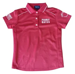 ☆超美品☆パーリーゲイツ 半袖ポロシャツ レディースゴルフウェア