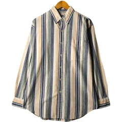 古着 80~90年代 エルエルビーン L.L.Bean 長袖 ボタンダウンストライプシャツ メンズM相当 ヴィンテージ/eaa570360