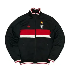 人気☆アディダス ACミラン 刺繍ロゴ エンブレム トラックジャケット XL 美品☆adidas/アディダス☆AC MILAN/ACミラン☆セリエA☆トラック