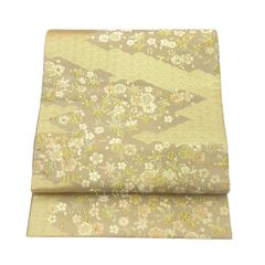 袋帯/西陣/美品/ベージュ×金/仕立上がり/10958