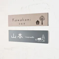 表札・オーダー・玄関＊屋外対応＊サイズ変更可＊マンション表札＊ポスト＊ネームプレートのサムネイル