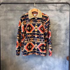【けん様専用ページ】ZARA オリエンタル柄ボアフリース　ザラ　ボア　Lサイズ　プルオーバー