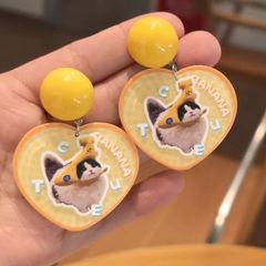 【ピアス】送料無料 ハート ネコ アクセサリー ねこ レディース  猫 好き 可愛い キャット ネコ ねこグッズ 千葉 猫雑貨 cats