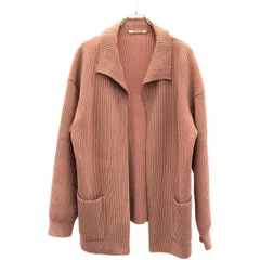 AURALEE オーラリー 20AW SUPER FINE WOOL RIB KNIT ウールリブニットカーディガン A20AC01RK ピンク 4のサムネイル