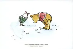 【中古】ポストカード(キャラクター) 足跡 ポストカード 「クマのプーさん展」