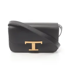 トッズ TOD'S ショルダーバッグ T タイムレス マイクロ XBWTTTC0000RORB999 ブラック レザー ショルダーバッグ レディース 新品のサムネイル