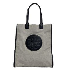 トリーバーチ　ELLA　CANVAS　NS　TOTE　80369　キャンバス×レザー　バッグ　トートバッグ　レディース　美品