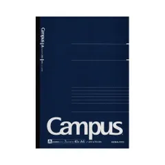 キャンパスノート（ドット入り罫線）　Ａ４（１号）　罫幅７ｍｍ　３７行　４０枚ﾉ-201ATN-DB【コクヨ】